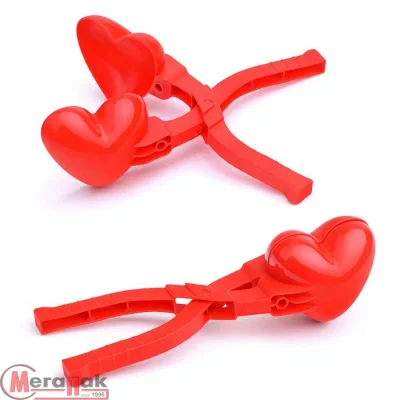 Снежколеп "Сердечко", 712-1, 18 см (1) Красный - фото