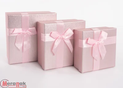 Коробка Чудесный подарок, Нежно-розовый, 7*17*8 см, 1 шт Розовый - фото