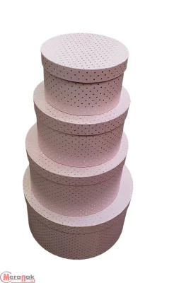 Коробка К602 d32 h16 Розовый - фото