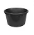 Таз круглый строительный 40л Черный - фото