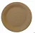 Тарелка бумажная d23см крафт 1/50 Коричневый - фото