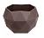 Кашпо "Топаз" (2,5л.) Цв. Мокачино, (Арт. КШ-9801) Мокко - фото