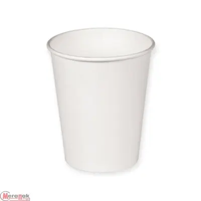 Стакан бумажный 180мл белый 80шт, арт. HB72-205 Белый - фото