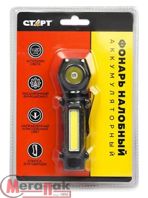 Фонарь СТАРТ LOE 502-C1 Black, арт. 201 Черный - фото