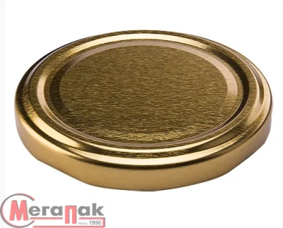 Крышка винтовая д.43мм. Золотой - фото