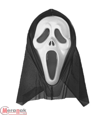 Маска карнавальная "Крик", S1500 Черный - фото