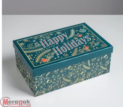 Коробка "С Новым годом" 18*11*6,5 см, 5040789/7 Разноцветный - фото