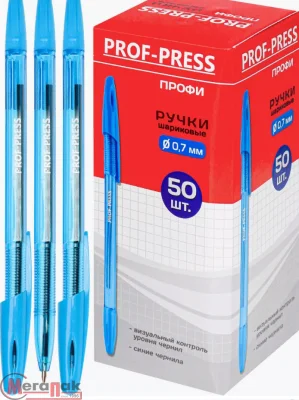 Ручка шариковая "ПРОФИ" СИНЯЯ d=1,0, арт. РШ-2811 Prof-Press Ручка шариковая "ПРОФИ" СИНЯЯ d=1,0, арт. РШ-2811 Prof-Press Синий - фото