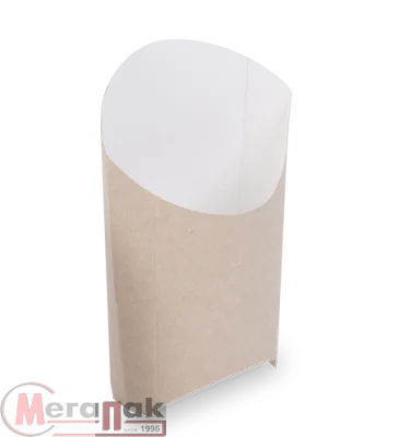 Коробка д/фри 80/120*53*82/135 OSQ FRY L (50/700) Коричневый - фото