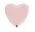 Шар фольга Flexmetal (18''/46 см) Сердце, Розовый, Сатин, 1 шт.(2), Воздушные шары Розовый - фото
