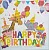Алмазная мозаика-открытка одинарная HAPPY BIRTHDAY. 18Х18см TZ 13629  - фото