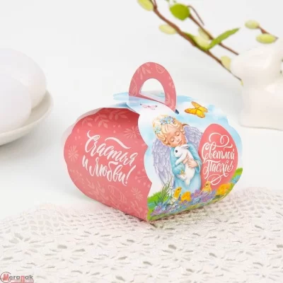 Коробочка подарочная для яйца «Ангелок», 25 × 30 см 7413121      - фото