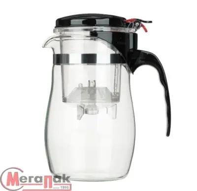 Чайник заварочный с кнопкой тм VETTA 750мл, стекло, 850-275 Прозрачный - фото