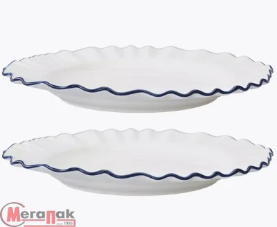 Набор обеденных тарелок Santorini, Ø26 см, 2 шт, арт. LJ0000195 Белый - фото