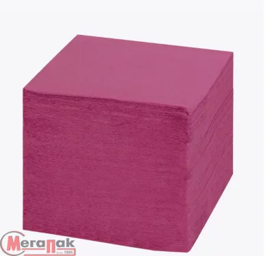 Салфетки бум. Биг Пак 24*24 1сл 400л бордо СФ (12) Бордо - фото