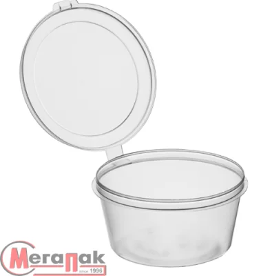 Банка-соусник с крышкой  80мл. 1/80, 1254 Прозрачный - фото