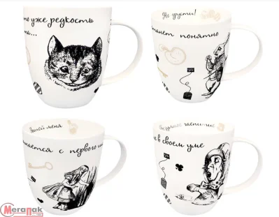 Кружка 420 мл ф.дерби, арт. JS23018 Белый - фото