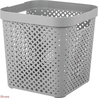 Корзина для хранения Plast Team STOCKHOLM, 20 л серый шторм, PT502011025 (10) Серый - фото