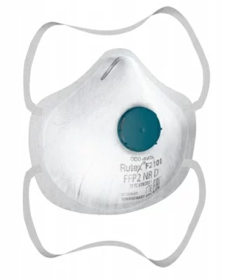 Полумаска фильтрующая (респиратор) Rutex F2101 FFP2 №10  - фото
