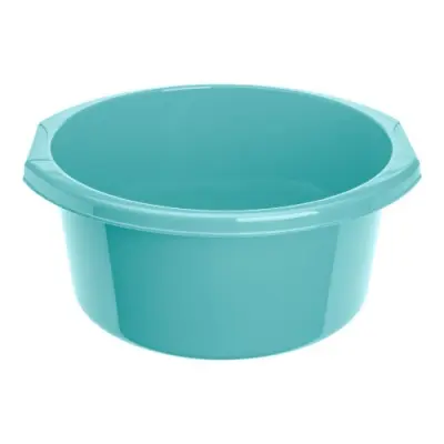 Таз 11л, цвет МИКС, голубой / бежевый  Разноцветный - фото