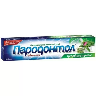 Зубная паста Пародонтол "Целебные травы", 124 гр  - фото