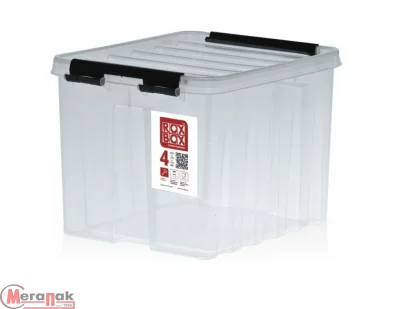 Контейнер Roxbox с крышкой, 4,5л, прозр, 210x170x180, арт. 004-00.07 Прозрачный - фото