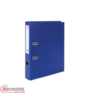 Папка-регистратор покрытие пластик, 50 мм, ПРОЧНАЯ, с уголком, BRAUBERG, синяя, 226590  - фото
