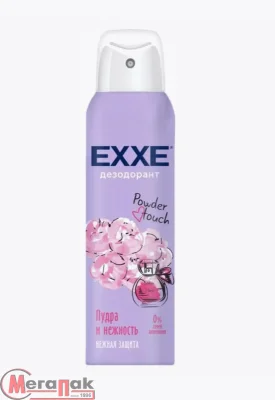 Женский дезодорант EXXE Пудра и нежность Powder touch, 150 мл (спрей) С0007300, С0007835  - фото