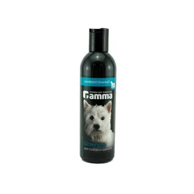 Шампунь для собак и щенков универсальный Gamma, 250мл Черный - фото