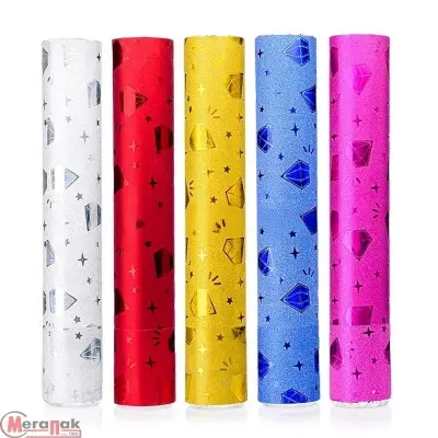 Хлопушка пневматическая "Голография" 30см, S1434 Разноцветный - фото