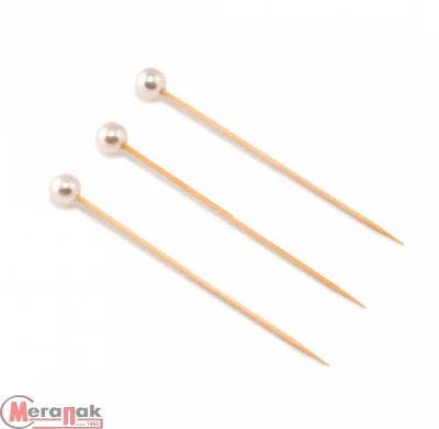 Пика 9см "Жемчужина" бамбук 1/100 (40)  - фото