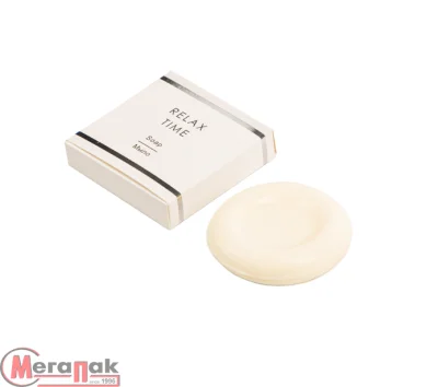 Мыло, картон белый серебр. полоса 20 гр (Коллекция RELAX TIME) 1/25  - фото