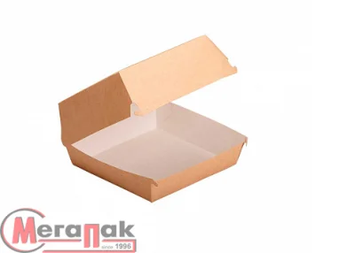 Коробка для бургера 110*110*60 М, 26433 Packton (200;300; 400) Бежевый - фото