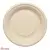 Тарелка эко круглая d23см, светлая Б02 (кукурузный крахмал), 50шт в упаковке Белый - фото