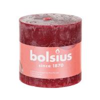 Свеча "Bolsius" 100*100 мм, бархатный красный Красный - фото