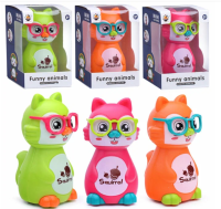 Интерактивная игрушка "Белка" в очках, в коробке, арт. HC-322  - фото