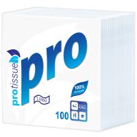 Салфетки бумажные Protissue 1-сл, 24*24см, арт. С184 Белый - фото