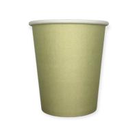 Стакан бумажный 250мл для горячего цвет Лайм 50шт Зеленый - фото