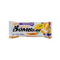 Батончик неглазированный ТМ "BOMBBAR" со вкусом "Пудинг с ароматом манго и банана" 60 гр   - фото