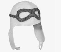 Шапка банная "Пилот", войлок белый, Б418 (15) Белый - фото