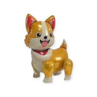 Шар фольга 3D (26"/66см) 1208-0910 К ФИГУРА AIR Собака Корги 1 шт (надув воздухом) Коричневый - фото
