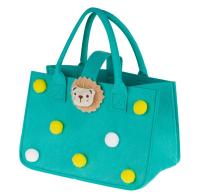 Сумка подар. фетровая "Lion", 30*20*18 см, MESHU, MS 62133 Бирюзовый - фото