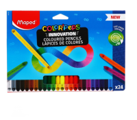 COLOR'PEPS INFINITY Цветные карандаши, треугольные, 24 цвета, 861601 (12) Разноцветный - фото