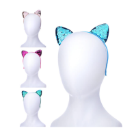 Ободок карнавальный "Кошечка", микс, S2092 Микс - фото