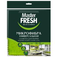 Салфетка универсальная микрофибра 1 шт Master FRESH, арт. С0008088, С0005995 Зеленый - фото