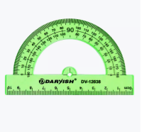 Транспортир 10см 180° ассорти DV-12038 (36) Darvish Микс - фото