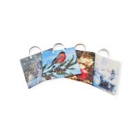 Пакет п/п (М) с пластмассовыми ручками "НОВЫЙ ГОД" Разноцветный - фото