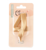 Свеча Цифра, 4 "Грани",  Золото, 4*7 см, 1 шт,1702 Золотой - фото