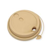 Крышка д/стакана бум. PP D-90мм Крафт 1/50 (20), арт.3001Крафт/М Бежевый - фото