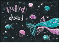 Пленка цв. д/уроков труда арт.48318 РУСАЛКИ (инд. маркировка, полноцветный дизайн, ПВХ, 50x70, плотность 140 мкм)  - фото